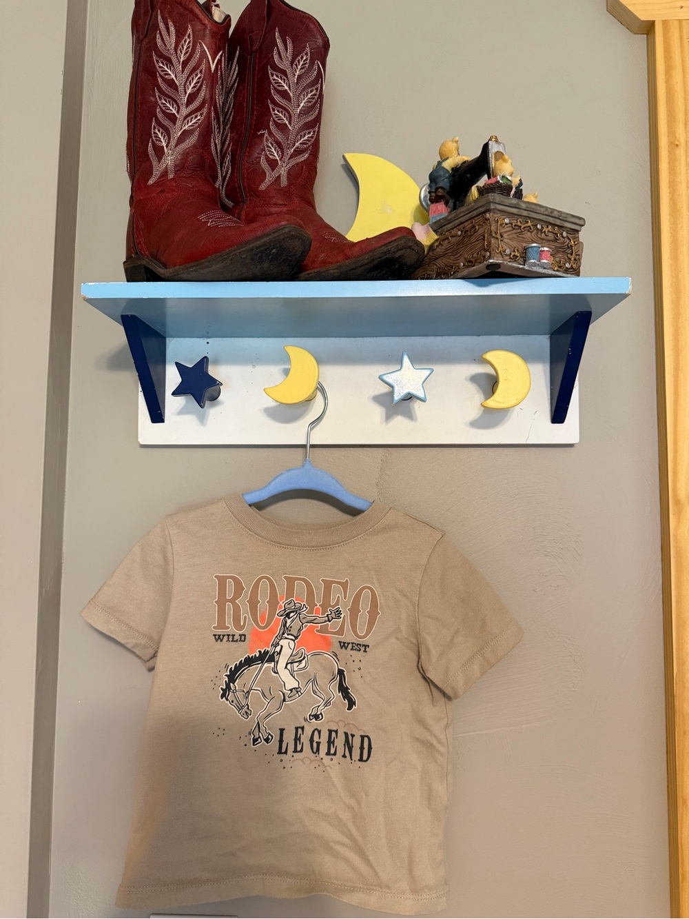 Kids Tan 'Rodeo Legend' Graphic Tee - Western Print